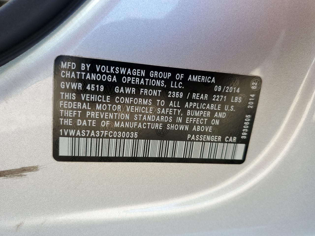 Volkswagen Passat S Image 10