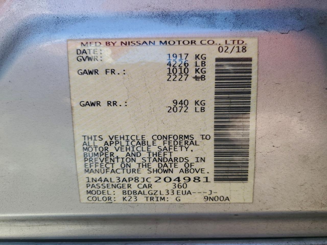 Nissan Altima 2.5 Image 2