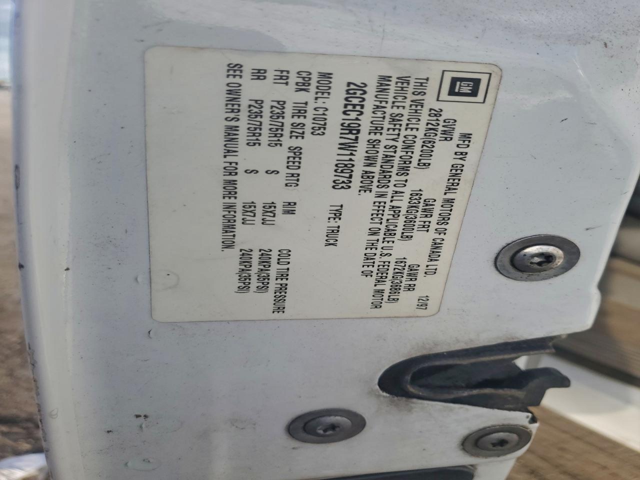 Chevrolet Gmt C1500 Image 10